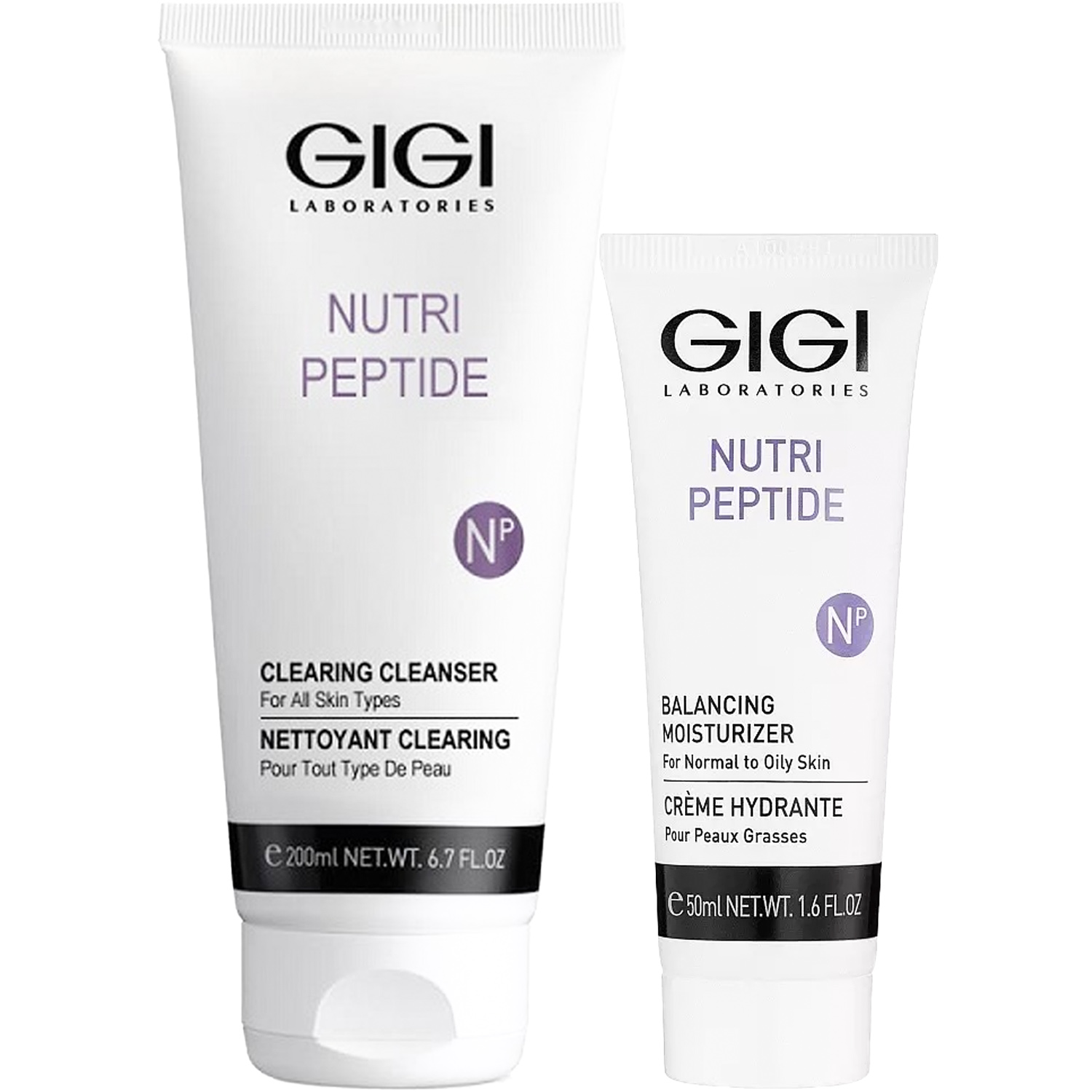 ДжиДжи Программа Nutri-Peptide очищение + основной уход: гель 200 мл + крем норм/жирн кожа 50 мл (GiGi, Nutri-Peptide) фото 5