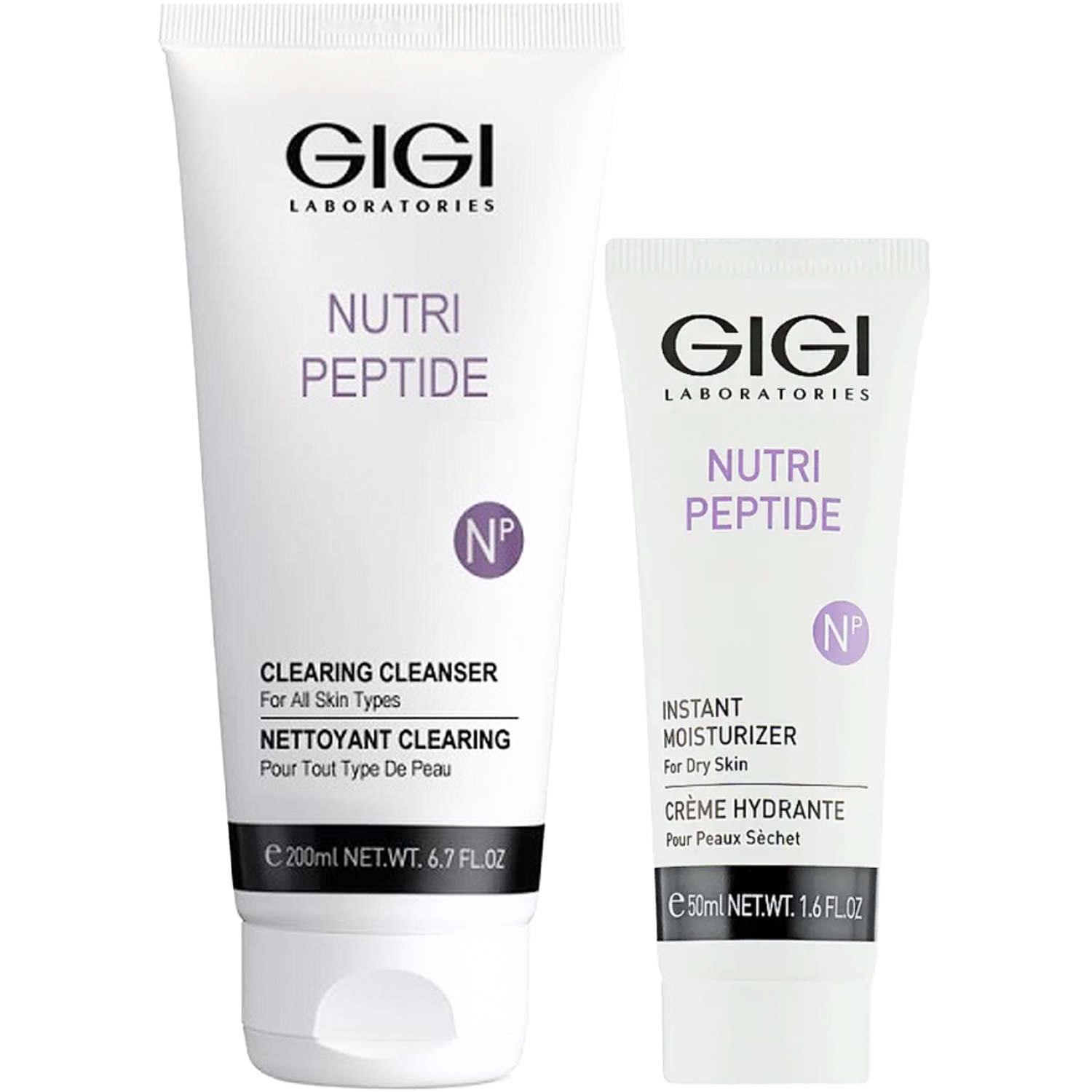 ДжиДжи Программа Nutri-Peptide очищение + основной уход: гель 200 мл + крем сух кожа 50 мл (GiGi, Nutri-Peptide) фото 5