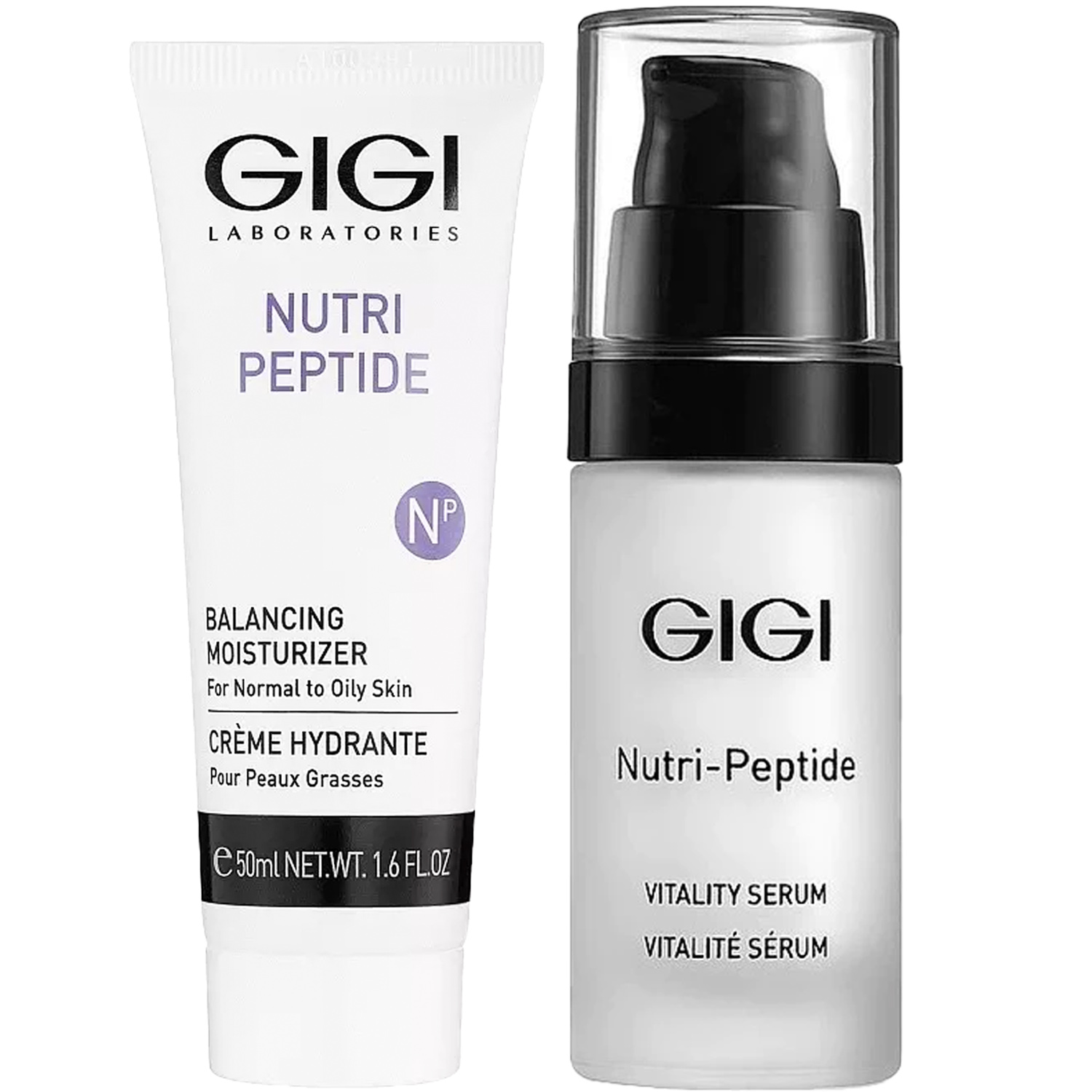 ДжиДжи Программа Nutri-Peptide основной + дополнительный уход: крем норм/жирн кожа 50 мл + сыворотка 30 мл (GiGi, Nutri-Peptide) фото 5