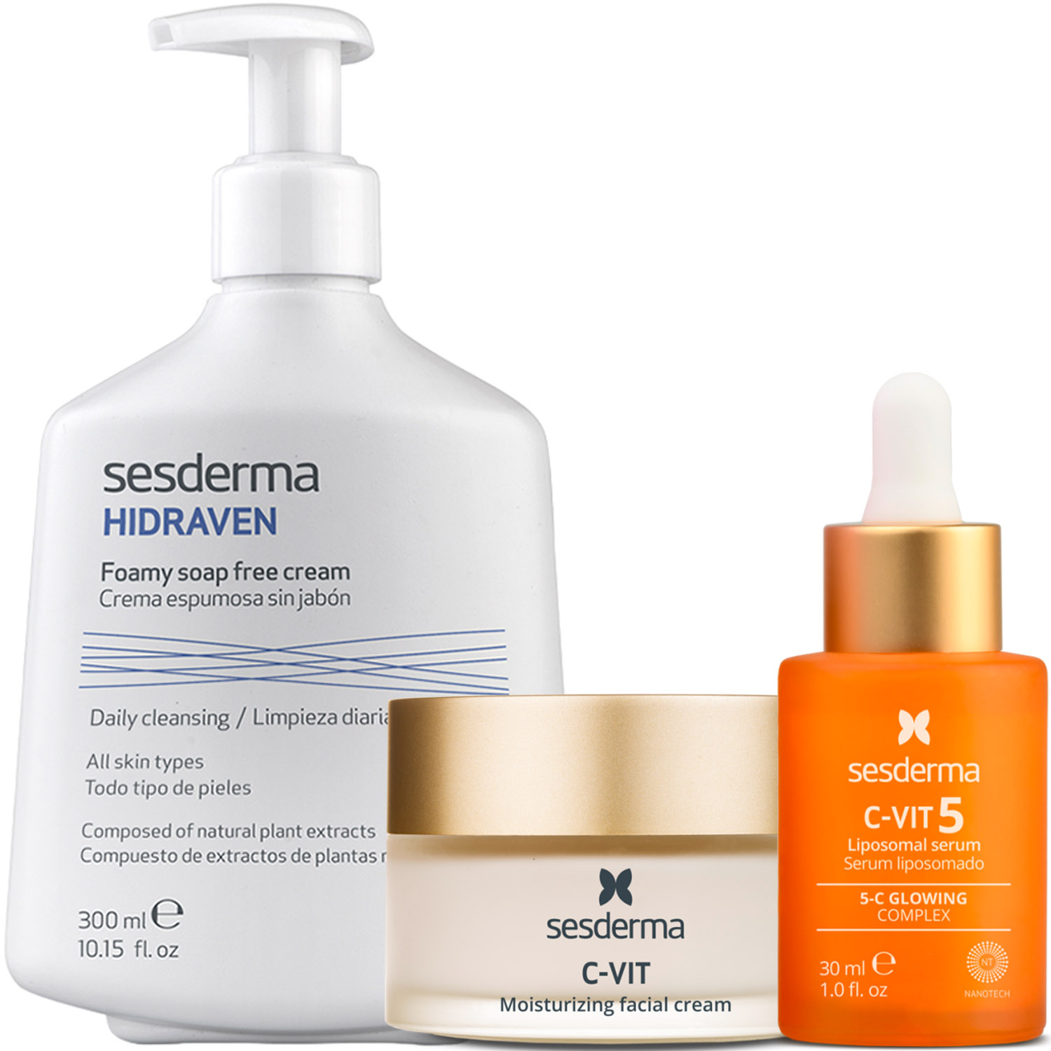 Сесдерма Программа C-Vit комплексный уход: пенка 300 мл + крем 50 мл + сыворотка 30 мл (Sesderma, C-Vit) фото 5