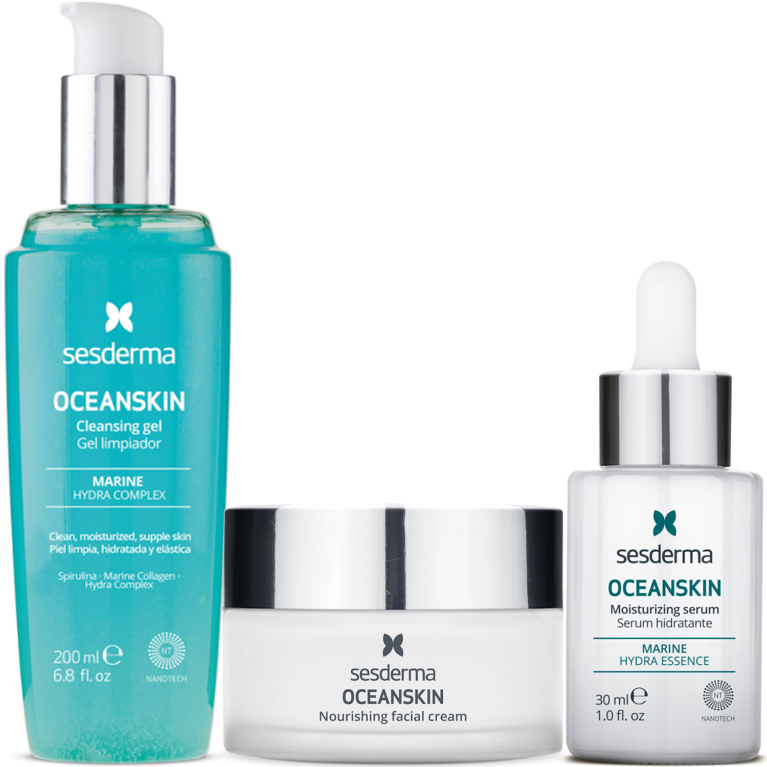 Сесдерма Программа Oceanskin комплексный уход: гель 200 мл + крем 50 мл + сыворотка 30 мл (Sesderma, Oceanskin) фото 5