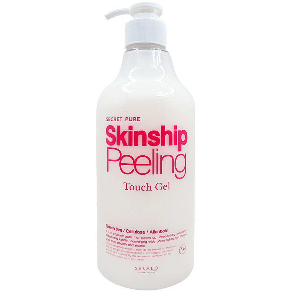 Elizavecca Увлажняющая пилинг-скатка для лица и тела Secret Pure Skinship Peeling Touch Gel, 500 мл. фото