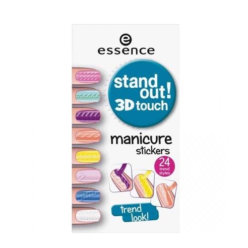 Наклейки для ногтей Stand out 3D touch manicure stickers 01 (Essence, Ногти)