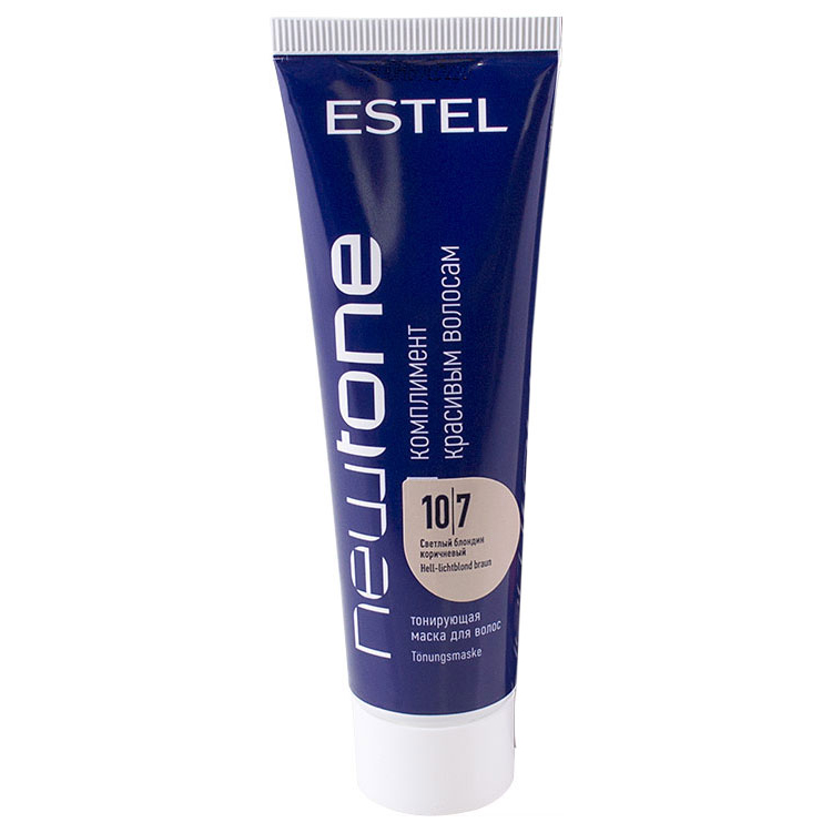 Estel Тонирующая маска для волос 10/7 Светлый блондин коричневый, 60 мл (Estel, Newtone)