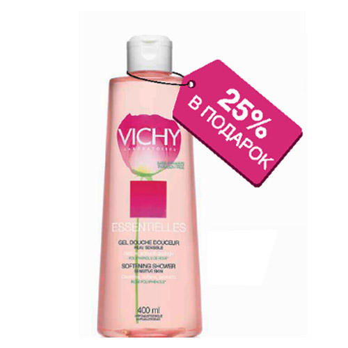 Виши Эссеншиалс Увлажняющий гель для душа 400мл (по цене 300 мл +25% объема в Подарок!) (Vichy, Essentielles) фото 0