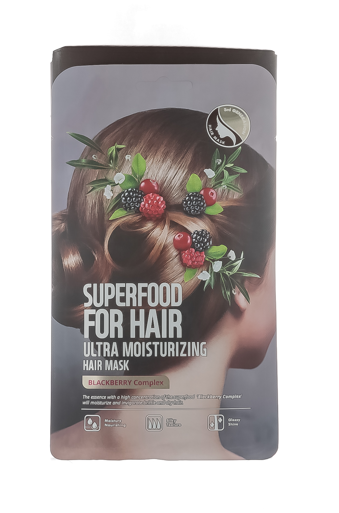 

Superfood Salad for Skin Ультра увлажняющая маска для волос с экстрактом ежевики, 1 шт (Superfood Salad for Skin, )