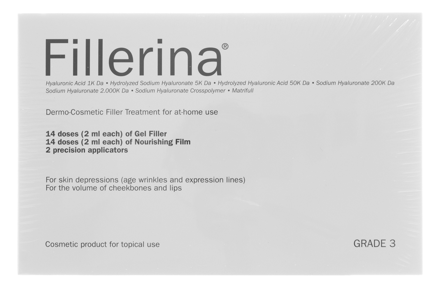 Филлерина Косметический набор 3 уровень: филлер 30 мл + крем 30 мл, 1 шт (Fillerina, Step3) фото 1