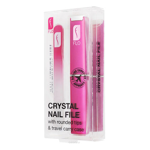 

FLO Пилочка FLO с кристаллами Фуксия + футляр (FLO, Nail File), Nail File
