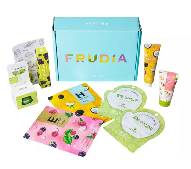 Frudia Набор Фруктовый микс (крем для рук 30 г + диски 2 шт х 3 мл + крем для лица 10 г +  маска 2 шт х 20 мл + пенка 30 г + эссенция для губ 10 г) (Frudia, Контроль себорегуляции)