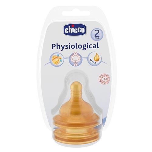 Чико Соска Well-Being 2шт.,2мес.+, латекс, средний поток (Chicco, Бутылочки и Соски) фото 0