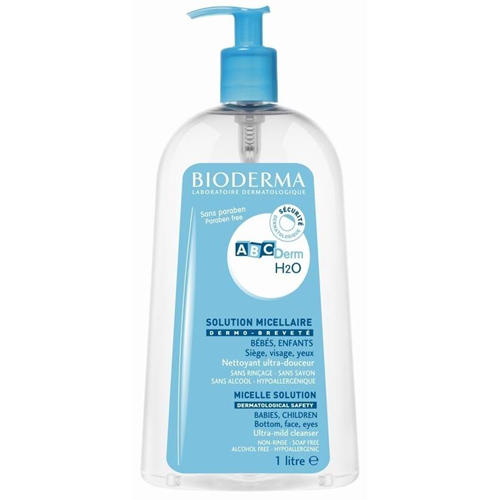 Биодерма АВСДерм Н2О мицелловый раствор 1 л (Bioderma, ABC Derm) фото 0