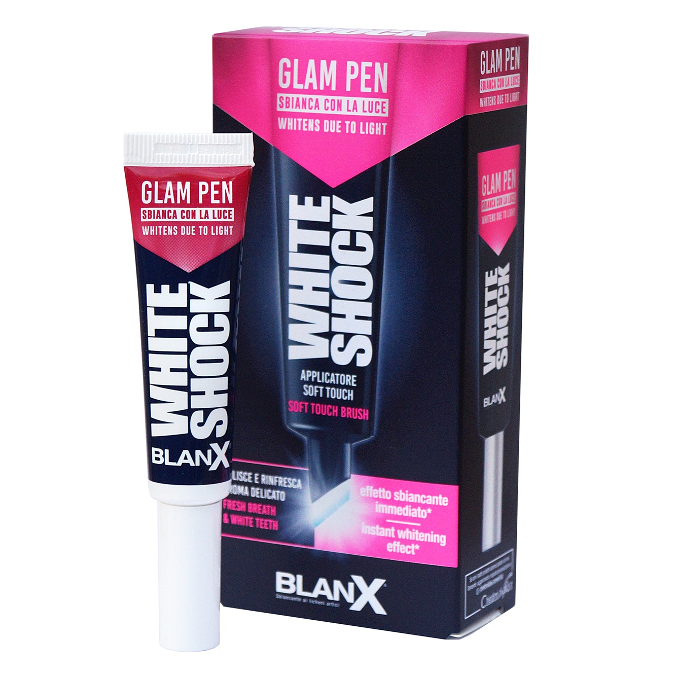 Бланкс Отбеливающий гелевый карандаш для зубов White Shock Glam Smile Gel Pen, 12 мл (Blanx, Специальный уход Blanx) фото 0
