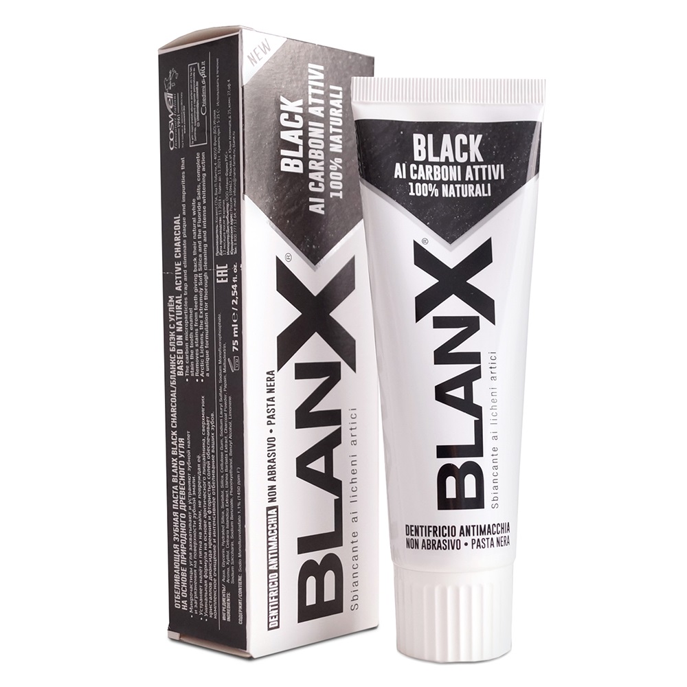 Blanx Отбеливающая зубная паста 75 мл (Blanx, Зубные пасты Blanx) паста отбеливающая с древесным углем blanx black charcoal 75 мл