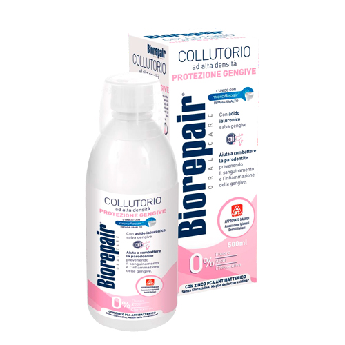 Биорепейр Антибактериальный ополаскиватель для полости рта Delicate Gums Mouthwash 500 мл (Biorepair, Ежедневная забота) фото 4