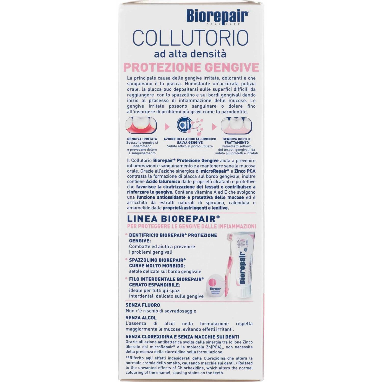 Биорепейр Антибактериальный ополаскиватель для полости рта Delicate Gums Mouthwash 500 мл (Biorepair, Ежедневная забота) фото 3