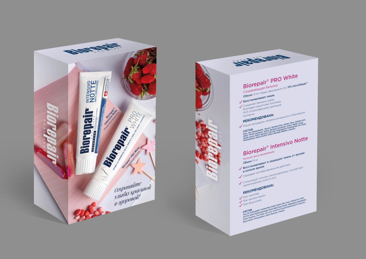 Biorepair Набор "Biorepair 8 марта: Pro White + Night Repair" (Biorepair, Ежедневная забота) от Pharmacosmetica.ru