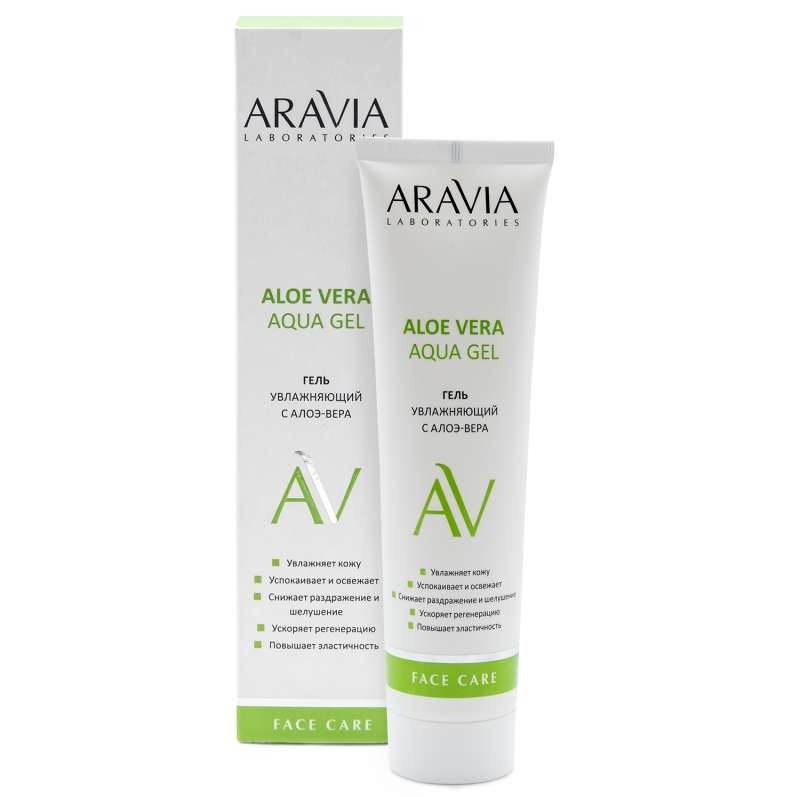 Aravia Laboratories Увлажняющий гель с алоэ-вера Aloe Vera Aqua Gel, 100 мл (Aravia Laboratories, Уход за лицом) aravia laboratories увлажняющий гель для лица aloe vera aqua 100 мл