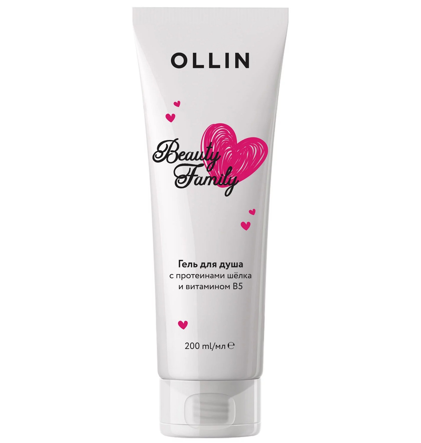 Ollin Professional Гель для душа с протеинами шёлка и витамином В5, 200 мл (Ollin Professional, Beauty Family) ollin professional beauty family гель для душа с протеинами шелка и витамином b5 200ml