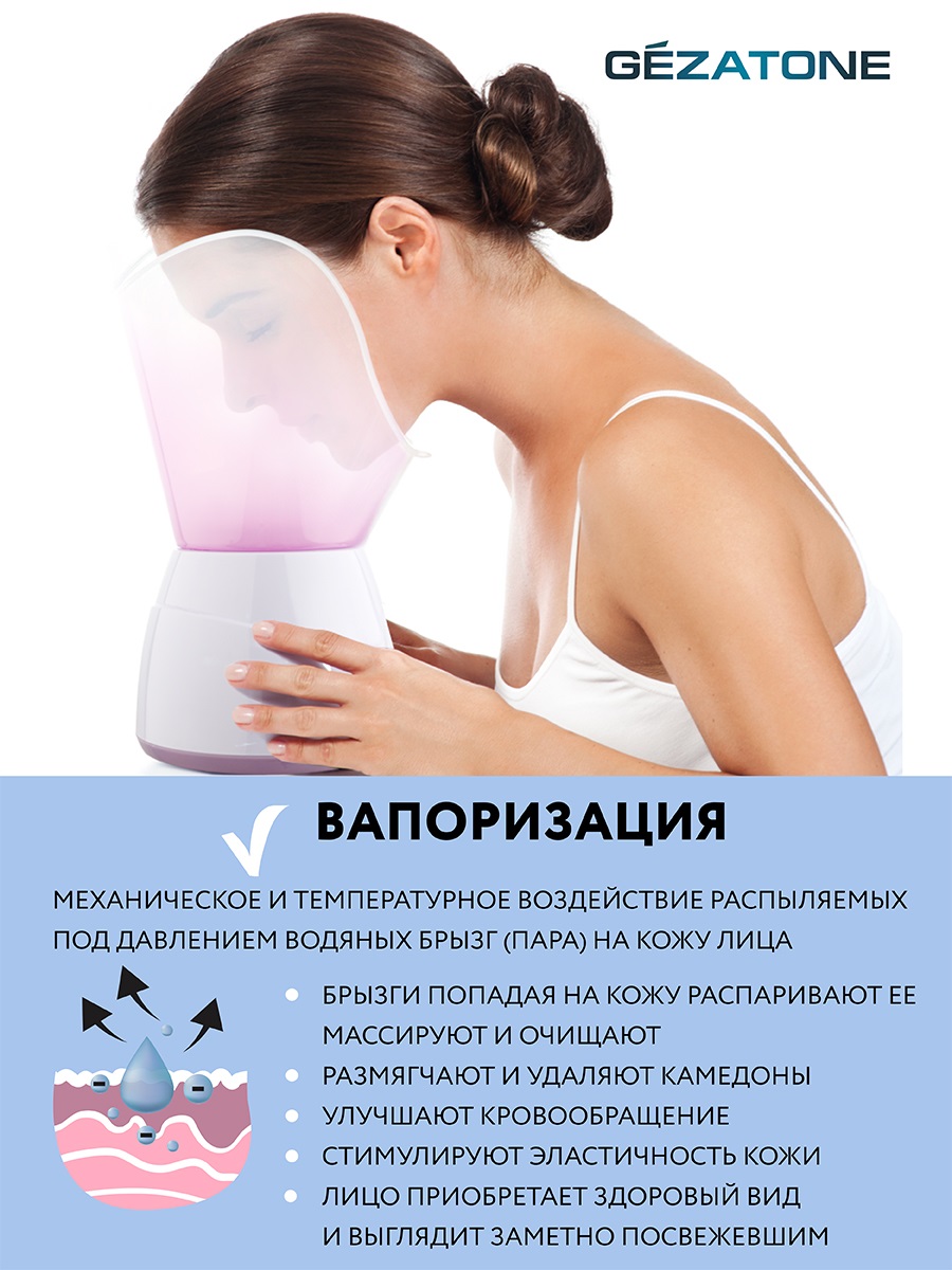 Жезатон Паровая сауна для лица 105S (Gezatone, Уход) фото 3