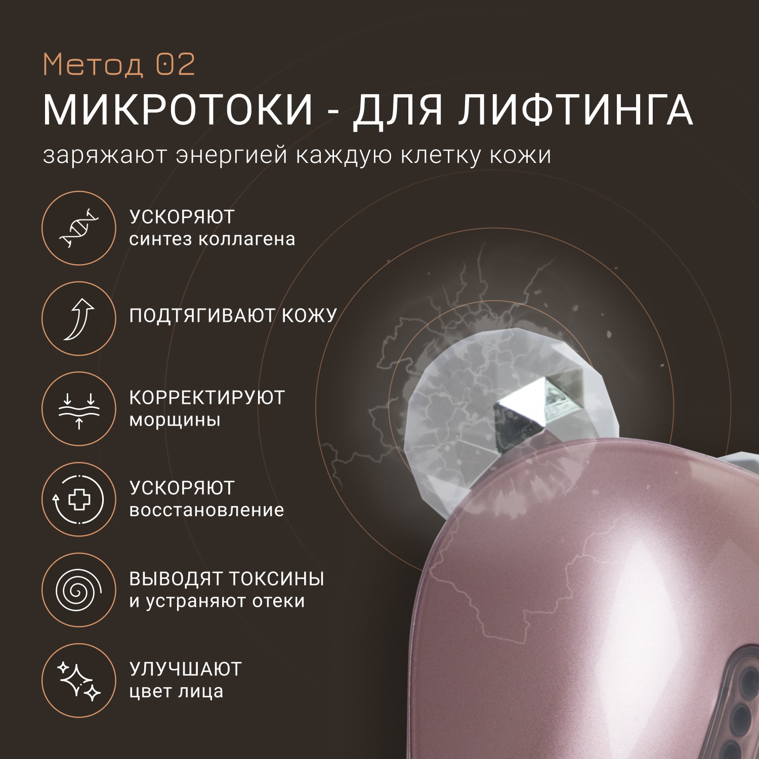 Жезатон Прибор для ухода за кожей Biolift m100(S) (Gezatone, Массажеры для лица) фото 6