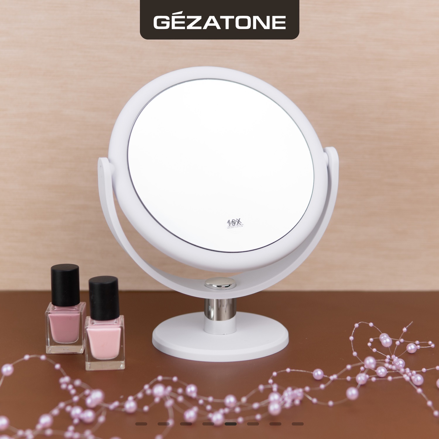 Жезатон Косметическое зеркало с 10ти-кратным увеличением LM494 (Gezatone, Косметические зеркала) фото 5