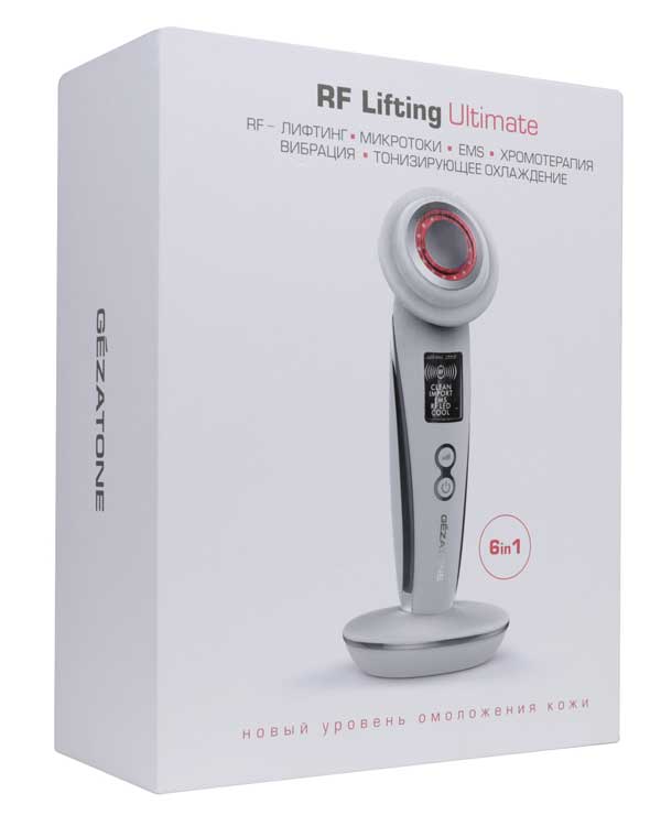 Жезатон Аппарат для безоперационного RF лифтинга и омоложения кожи лица 6 в 1 (Gezatone, Массажеры для лица) фото 9