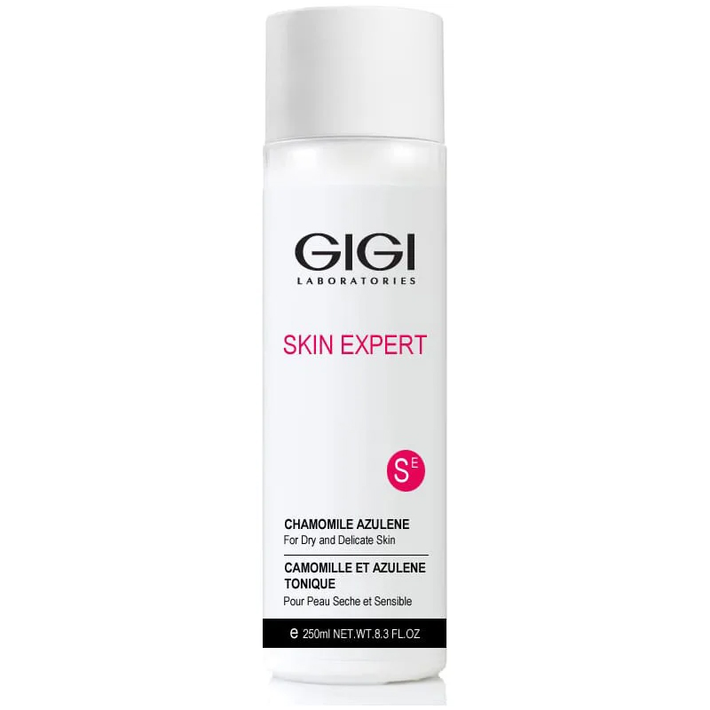 GiGi Азуленовый лосьон-тоник Chamomile Azulene, 250 мл (GiGi, Skin Expert) gigi лосьон болтушка bioderm lotion 250 мл gigi skin expert