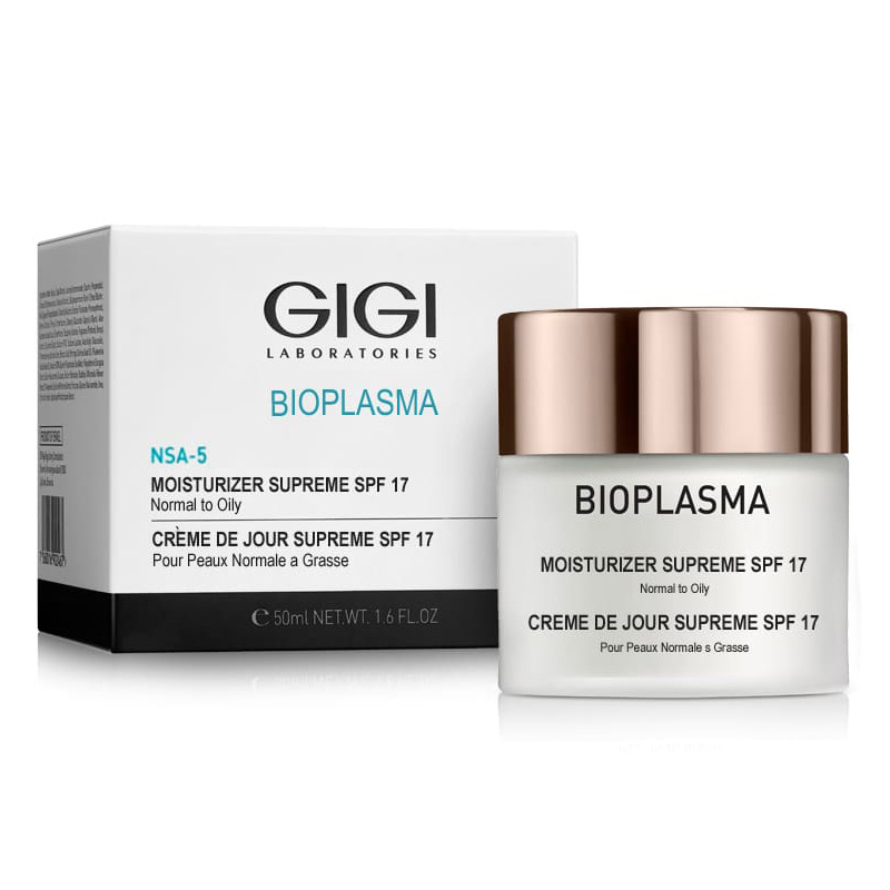 GiGi Крем увлажняющий для нормальной и жирной кожи Moisturizer Supreme SPF 17, 50 мл (GiGi, Bioplasma) цена и фото