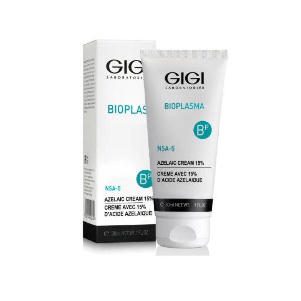GiGi Крем с азелаиновой кислотой NSA-5 Azelaic Cream 15%, 30 мл (GiGi, Bioplasma) крем для лица балансирующий с матирующим эффектом 100мл
