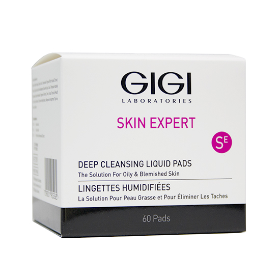 GiGi Очищающие диски Derma Clear Deep Cleansing, 60 шт (GiGi, Skin Expert) gigi skin expert derma clear deep cleansing liquid pads очищающие ватные диски 60 шт