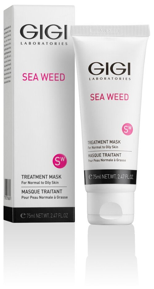 ДжиДжи Маска лечебная Treatment Mask For Normal To Oily Skin, 75 мл (GiGi, Sea Weed) фото 0