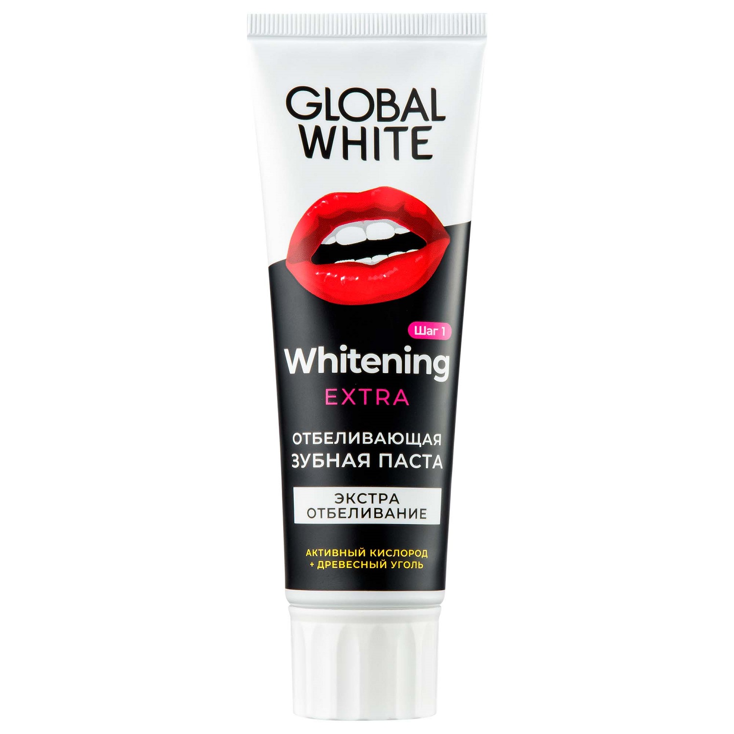 Global White Отбеливающая зубная паста Extra Whitening, 100 г (Global White, Подготовка к отбеливанию) global white реминерализирующая зубная паста 100 г global white подготовка к отбеливанию