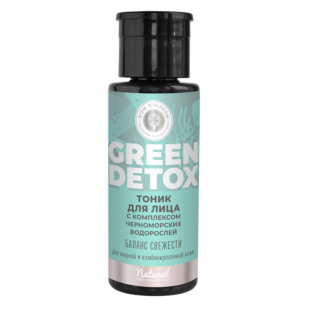  Тоник для лица Green Detox с комплексом черноморских водорослей Баланс свежести, 150 г (Дом природы, Green Detox) фото 0