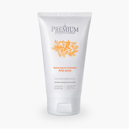 Premium Крем-маска грязевая Anti-acne, 150 мл (Premium, Professional)