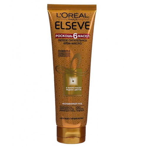 Лореаль Париж Крем-масло для волос 6 масел, 150 мл (L'oreal Paris, Elseve) фото 0