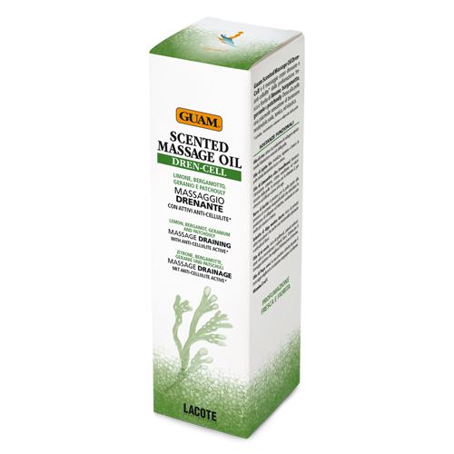 Гуам Аромамасло для тела массажное с дренажным эффектом Scented Massage Oil Dren-Cell,150 мл (Guam, Massaggio) фото 0