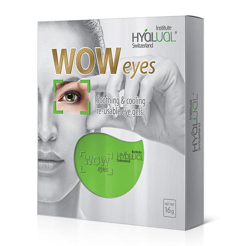  Гидрогелевая пептидная маска Hyalual WOW eyes, 16 г (WOW mask) фото 0