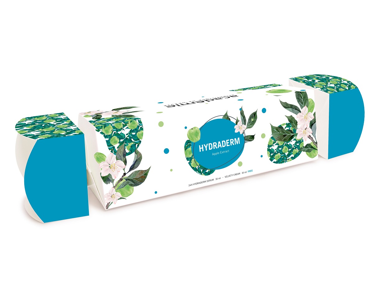 Академи Подарочный набор увлажняющих средств «Праздничная хлопушка»: сыворотка 30 мл + крем 30 мл (Academie, Academie Visage - для всех типов кожи) фото 1