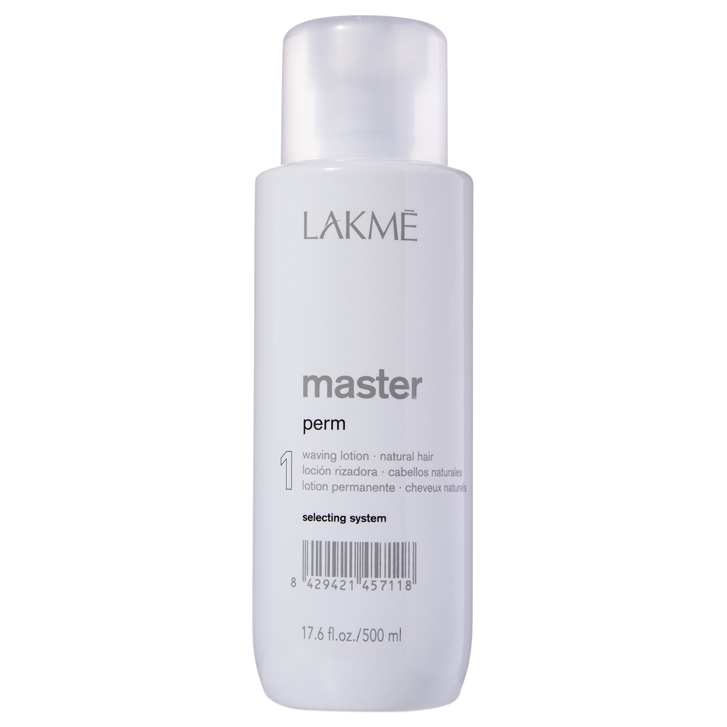 Lakme Лосьон для завивки нормальных волос 1 Perm Waving Lotion 1, 500 мл (Lakme, Master) revlon лосьон 0 для химической завивки 3 100 мл