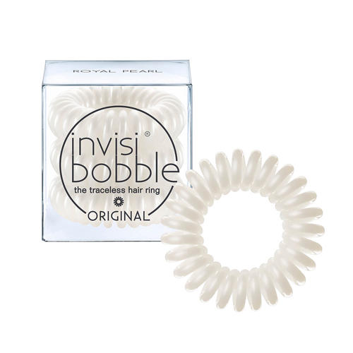 Инвизибабл Резинка для волос Royal Pearl, Жемчужный 3 шт. (Invisibobble, Original) фото 5