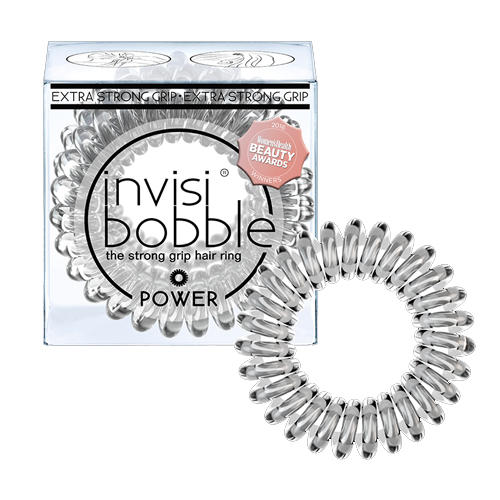 Инвизибабл Резинка для волос Power Crystal Clear 3 шт. (Invisibobble, Power) фото 0