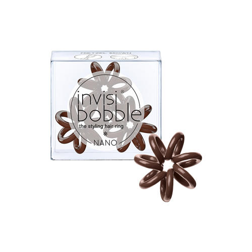 Инвизибабл Резинка для волос Nano Pretzel Brown коричневый (Invisibobble, Nano) фото 0