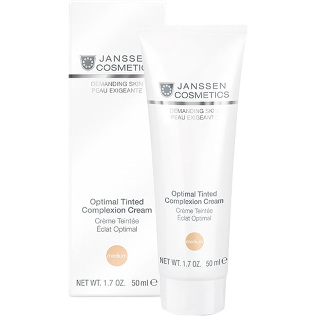 Янсен Косметикс Дневной крем оптимал комплекс Optimal Tinted Complexion Cream «Medium» SPF 10, 50 мл (Janssen Cosmetics, Demanding skin) фото 0