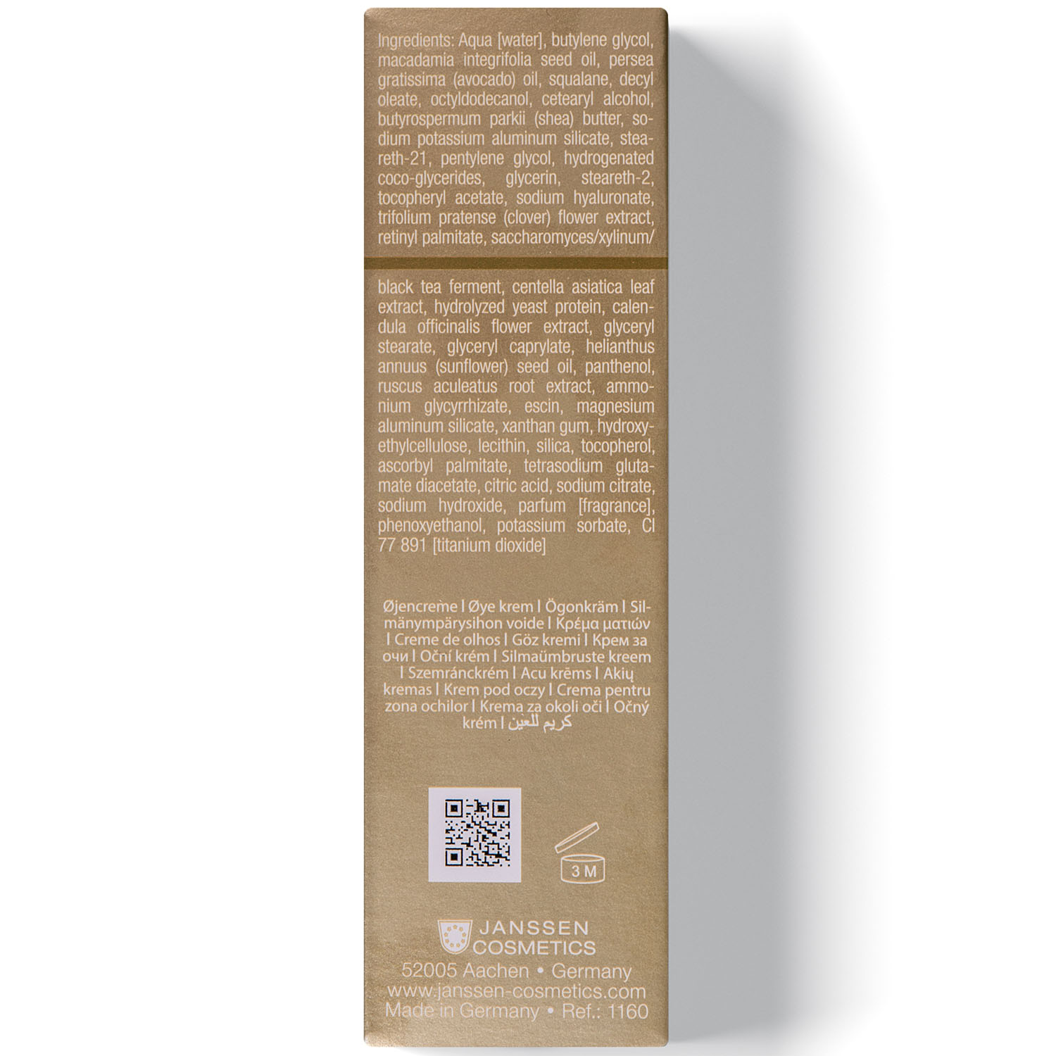 Янсен Косметикс Омолаживающий укрепляющий крем для контура глаз Tri-Care Eye Cream, 15 мл (Janssen Cosmetics, Mature Skin) фото 8