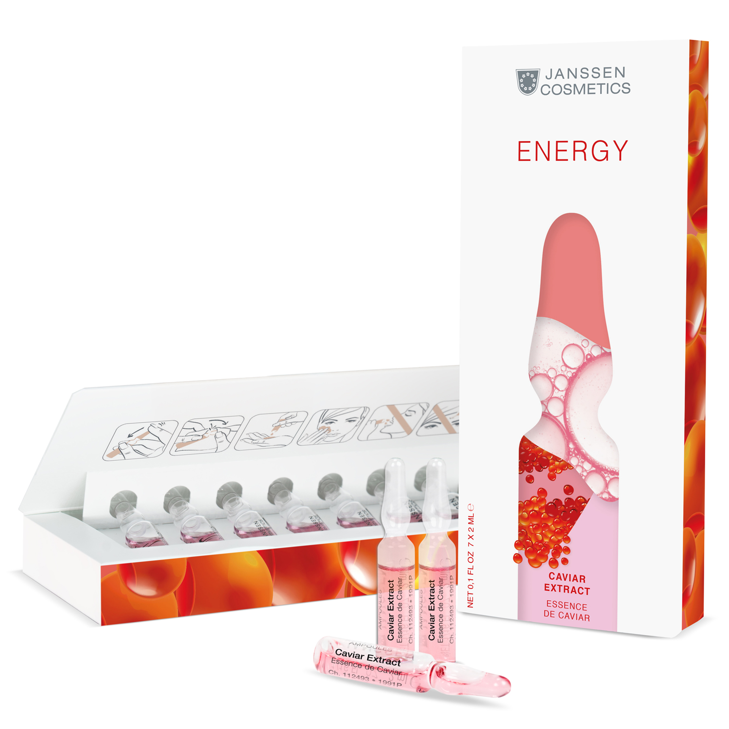 Янсен Косметикс Экстракт икры супервосстановление Caviar extract, 7 х 2 мл (Janssen Cosmetics, Ampoules) фото 0