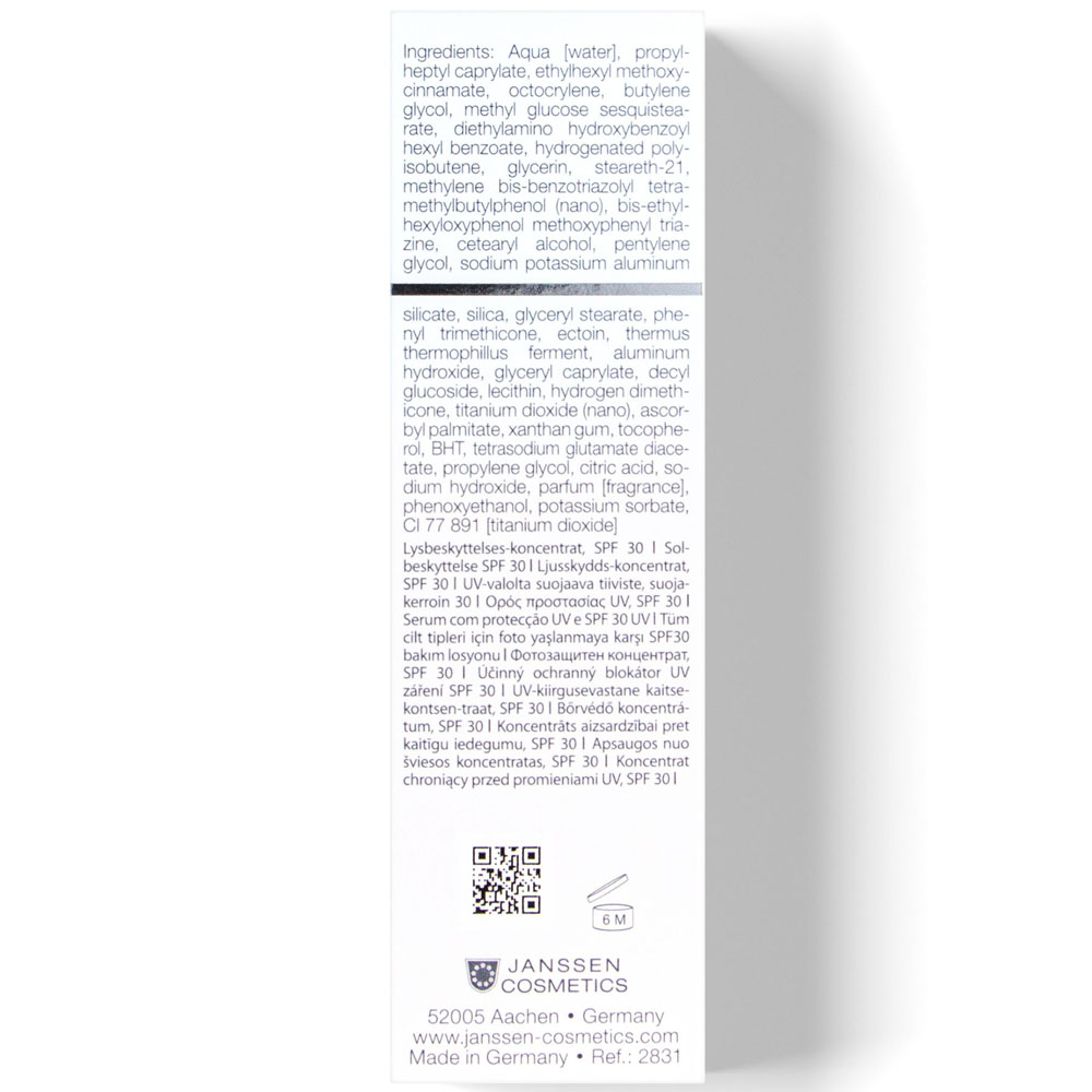 Янсен Косметикс Легкая солнцезащитная основа с SPF 30 С UVA-, UVB- И IR-защитой Face Guard Advanced, 30 мл (Janssen Cosmetics, All skin needs) фото 3