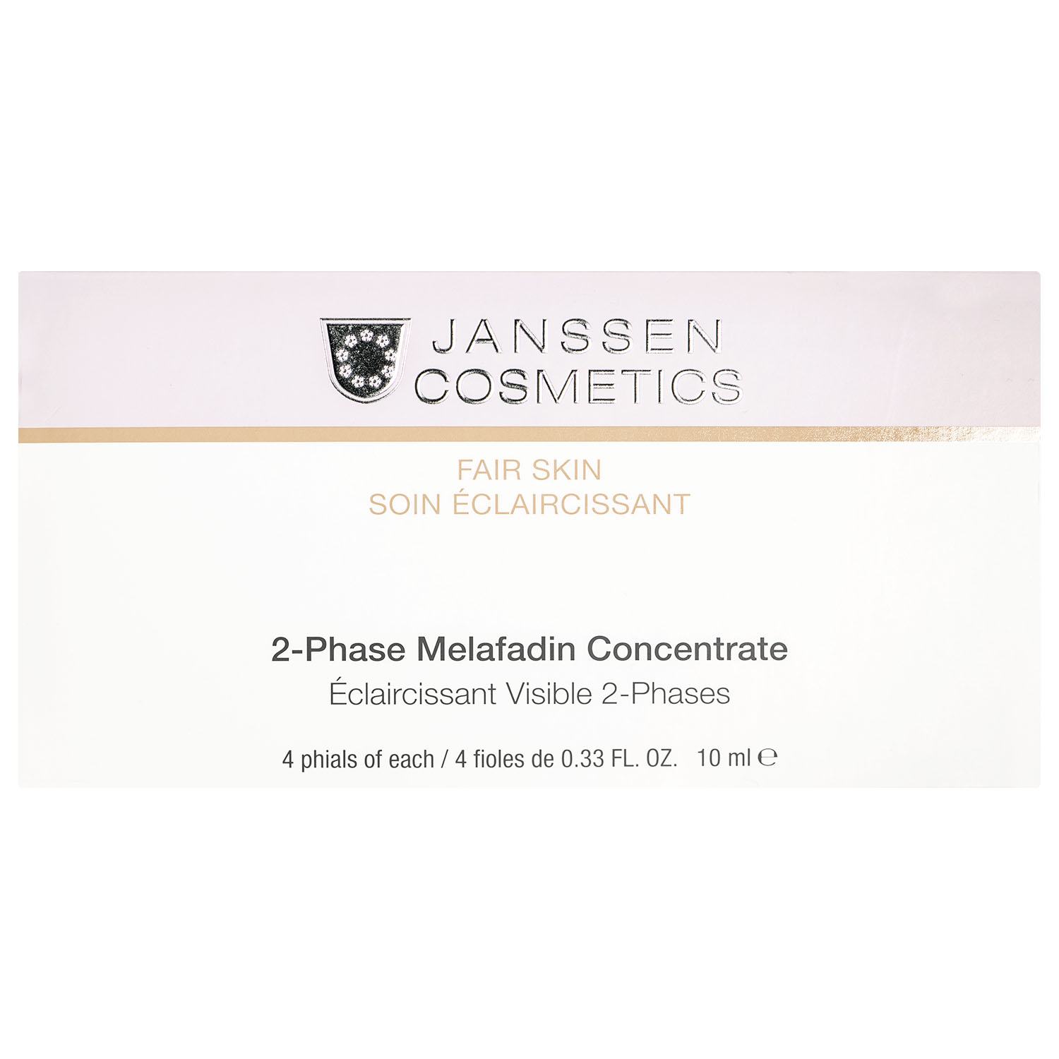 Янсен Косметикс Двухфазный осветляющий комплекс 2-Phase Melafadin Concentrate, 4 х 10 мл (Janssen Cosmetics, Fair Skin) фото 0