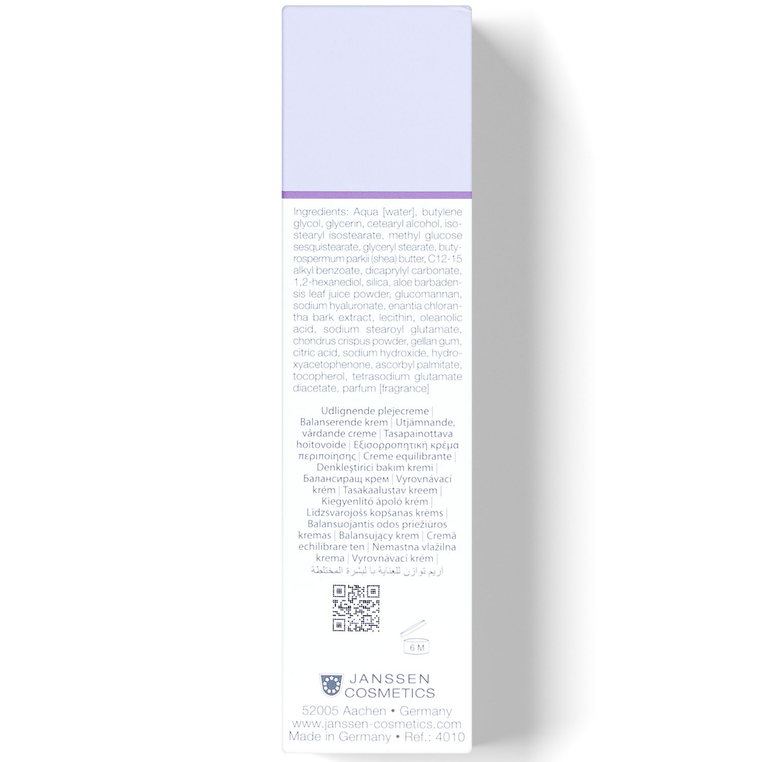 Янсен Косметикс Легкий матирующий крем Light Mattifying Cream, 50 мл (Janssen Cosmetics, Oily skin) фото 4