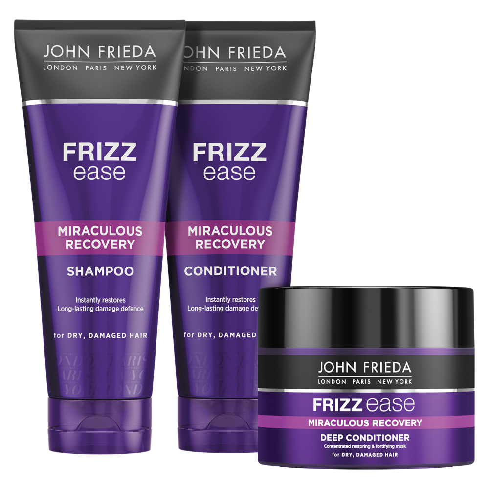 Джон Фрида Интенсивная маска для ухода за непослушными волосами Miraculous Recovery Intensive Masque, 250 мл (John Frieda, Frizz Ease) фото 7