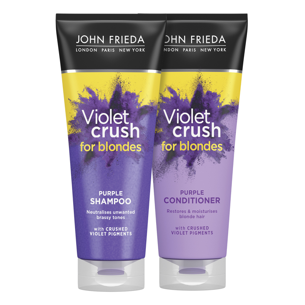 Джон Фрида Шампунь с фиолетовым пигментом для нейтрализации желтизны светлых волос Intensive Purple Shampoo, 250 мл (John Frieda, Violet Crush) фото 6